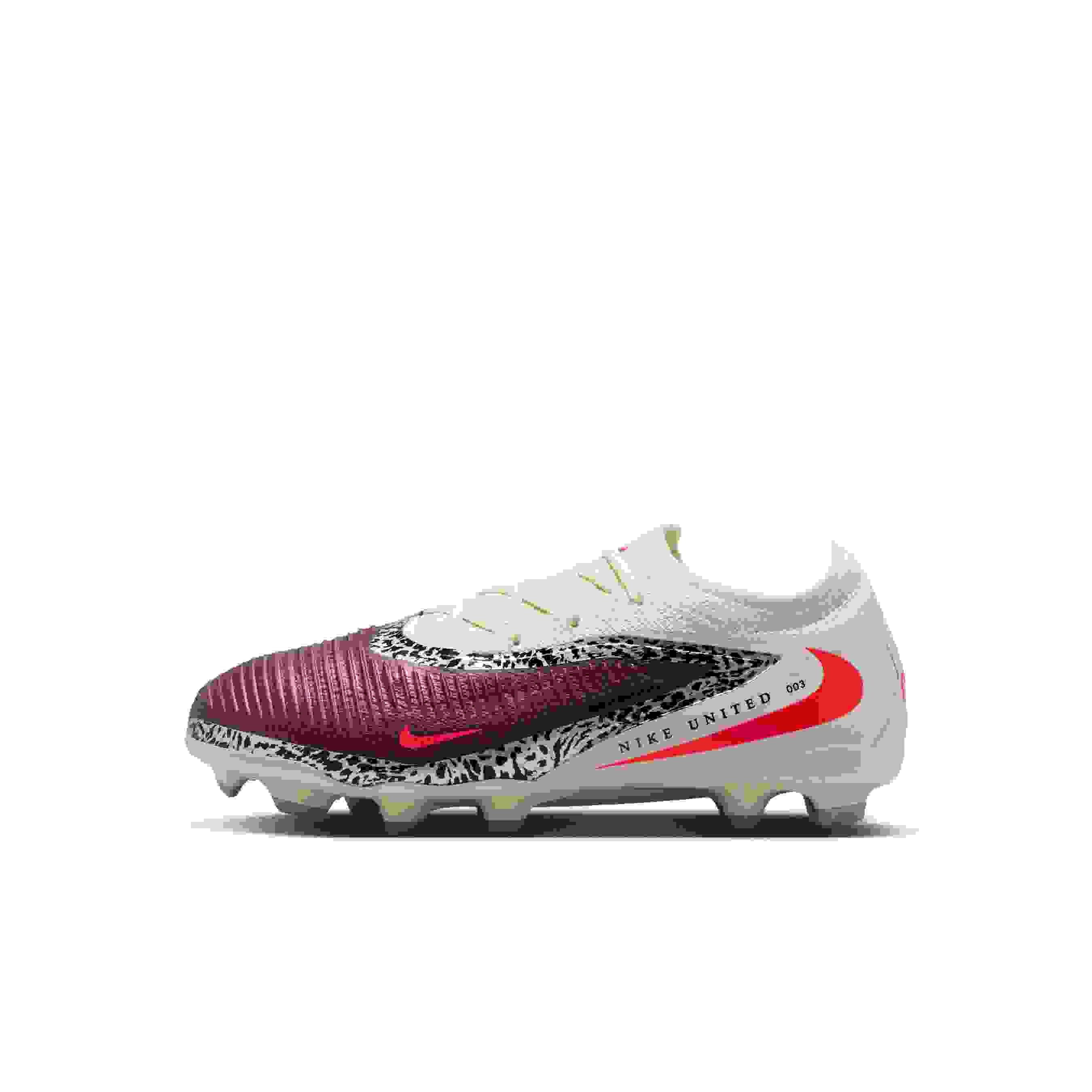 Nike Phantom 6 Low Pro MG Preschool Kids' "Burgundy Crush/Fossil/University Red" Soccer Cleat